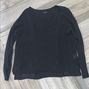 Black American eagle sweater